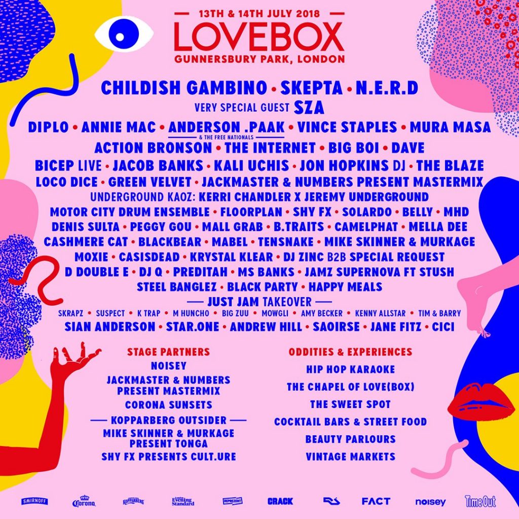 Lovebox 2018 - uk rnb soul festivals