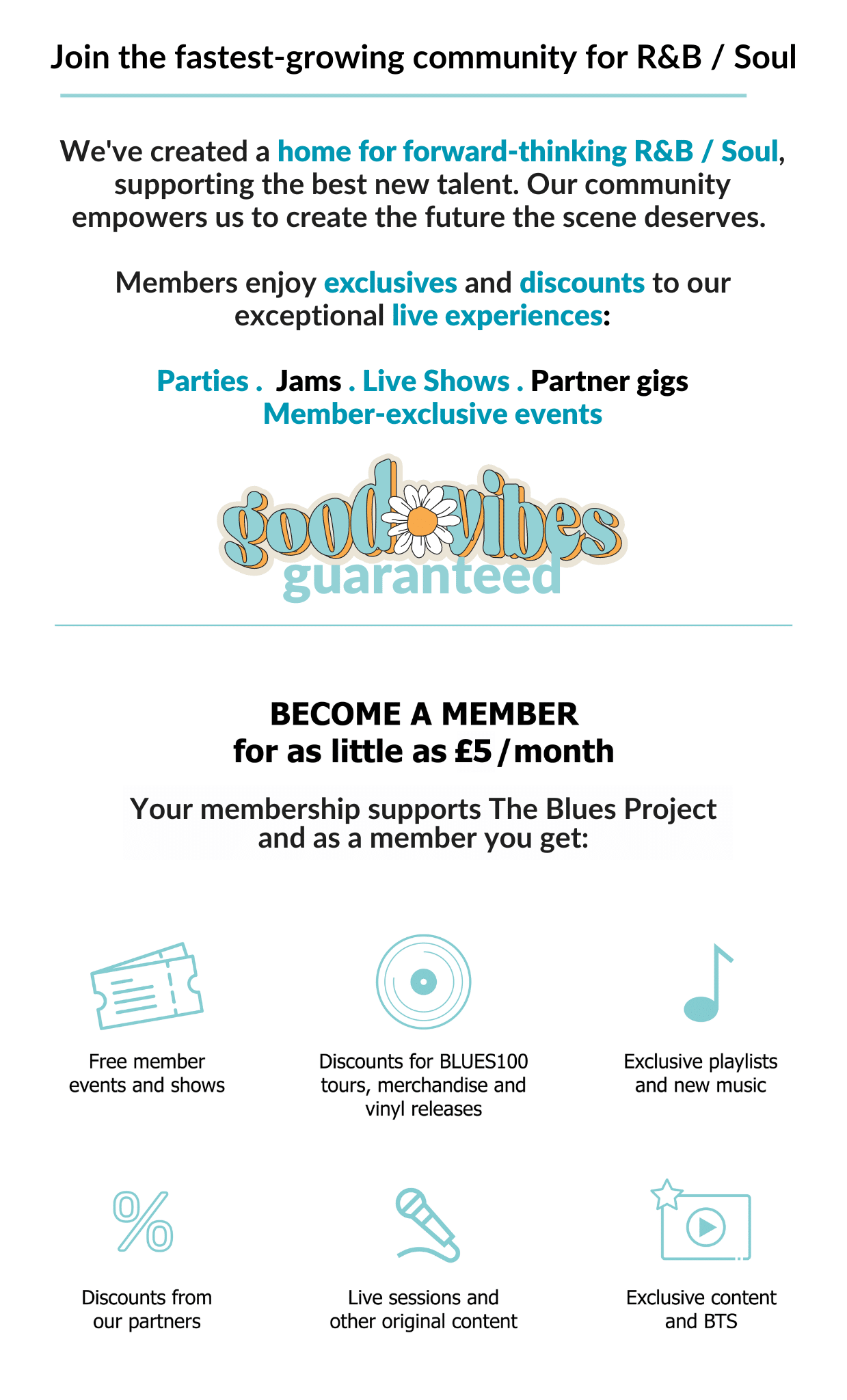 Become a member of The Blues Project